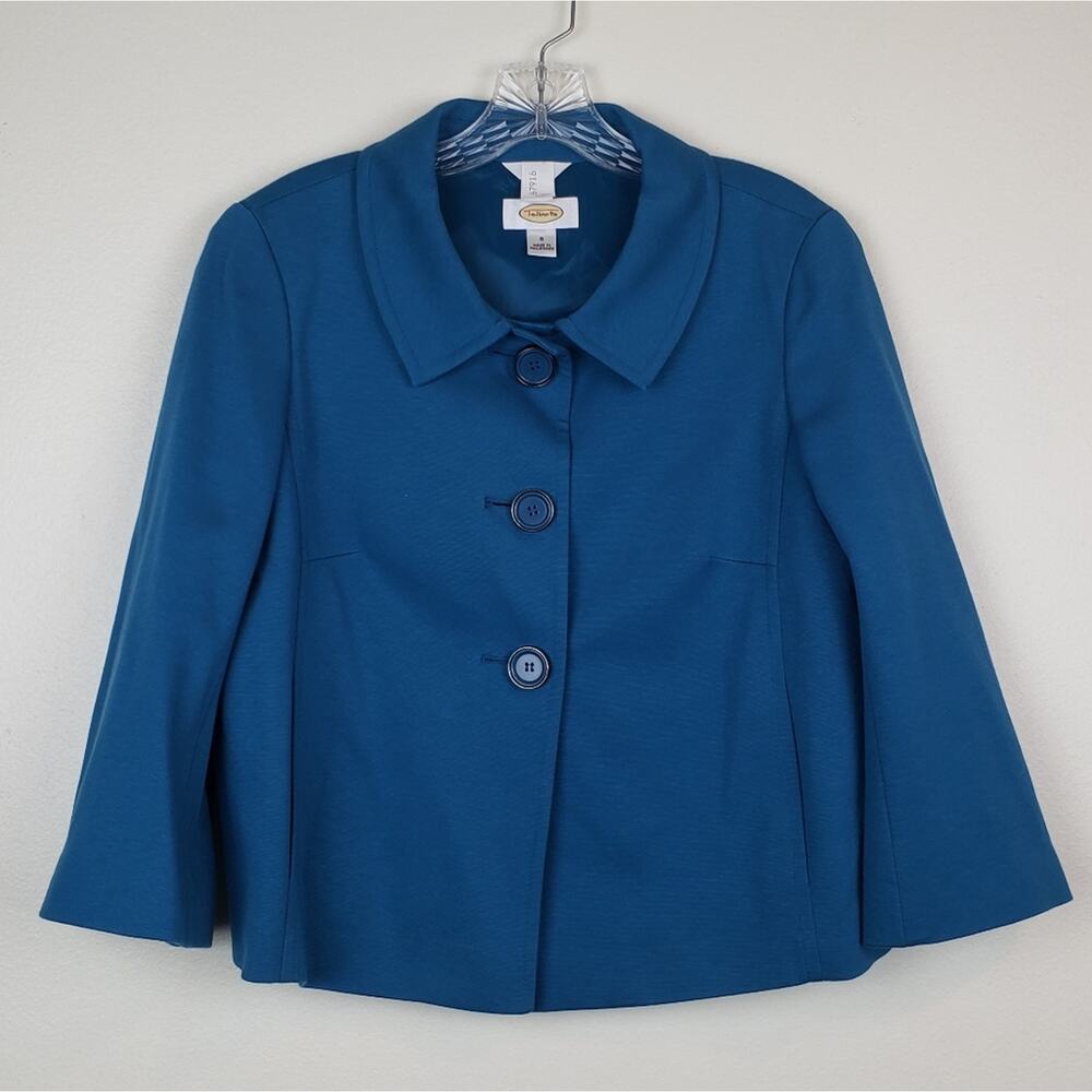Talbots | Turquoise Button Down Blazer, Size 8